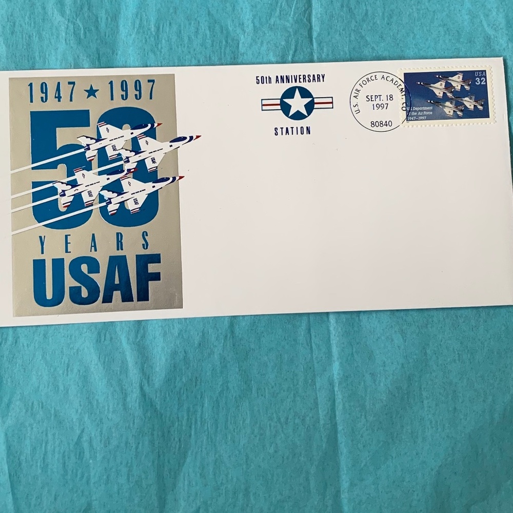 U.S. Air Force 50 Year Anniversary Cachet